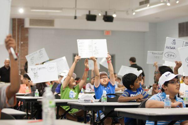 Eye Level Students participating in a competition