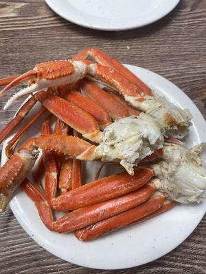 This is what the snow crab legs looked like 26 days ago.