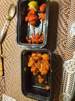 Chicken 65 & gobhi manchurian