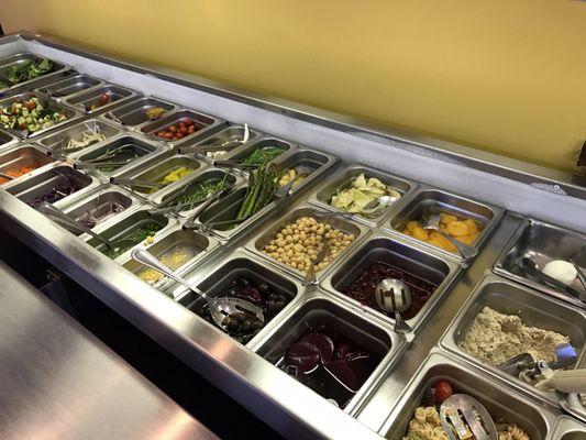 Your salad bar options. What will you choose?