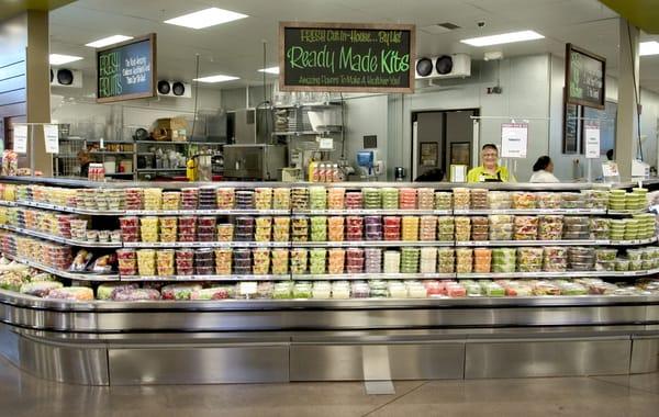 Fresh Made veggie and fruit kits made up for the Dip, Sauce & Hummus Bar.
 Also, you can pick up your selections for a Charcuterie board.