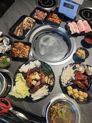 Hot pot and kbbq