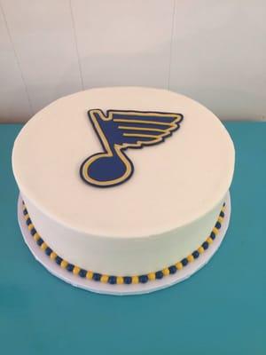 St. Louis Blues grooms cake