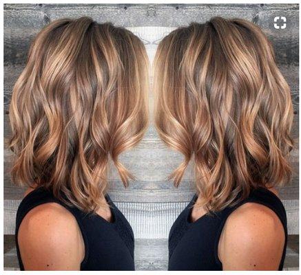 The picture I showed for the Balayage.