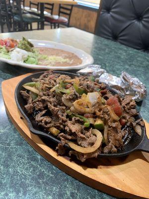 Lunch- steak fajitas