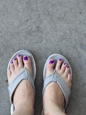 Fresh pedicure number three yesterday