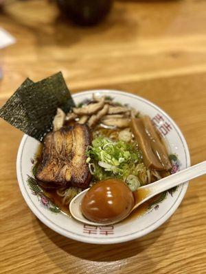 Shoyu Chintan Ramen ($16)