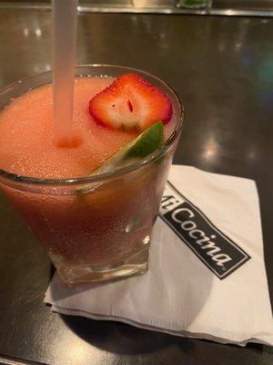 Frozen strawberry margarita