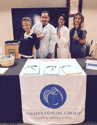 Team at Tustin's Senior Center, providing free dental screening.