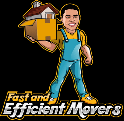 Fast and Efficient Movers Mascot