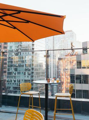 Skyline views with delicious cocktails