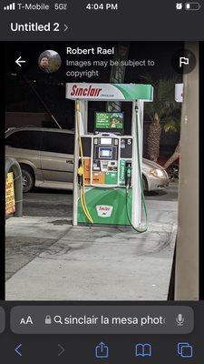 E85 gas pump