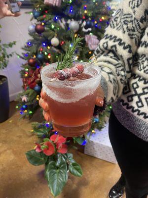 A festive cocktail