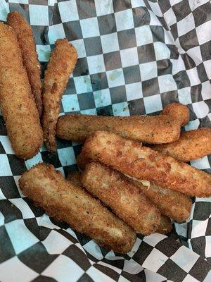 Fried Zucchini (after we'd eaten over half of it before remembering to take a photo) - probably my favorite appetizer here.