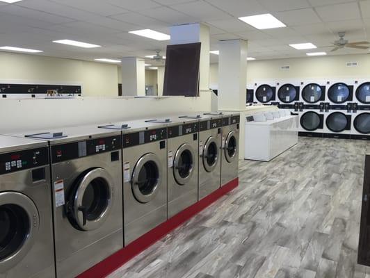 Complete laundromat buildout.