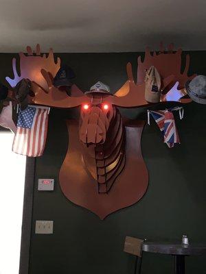 Moose on the wall