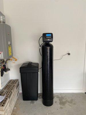 Whole house water softener