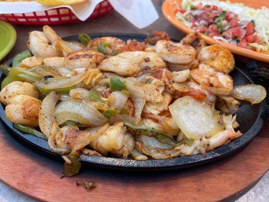 Seafood Fajitas.  Fajita Puerto Vallarta Fajita