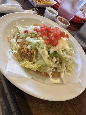 Veggie tostada $3.00