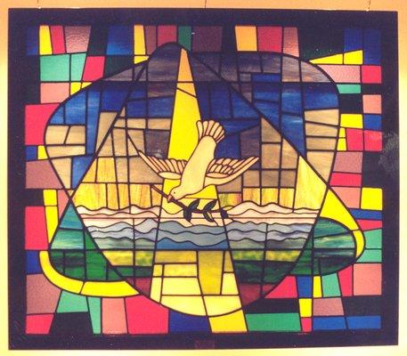 BrazosGlassworks™ created this original stained glass window for a local Bryan, Texas area church.