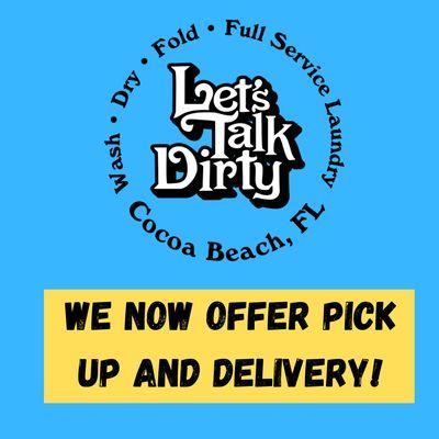 We now offer Pick up and Delivery!