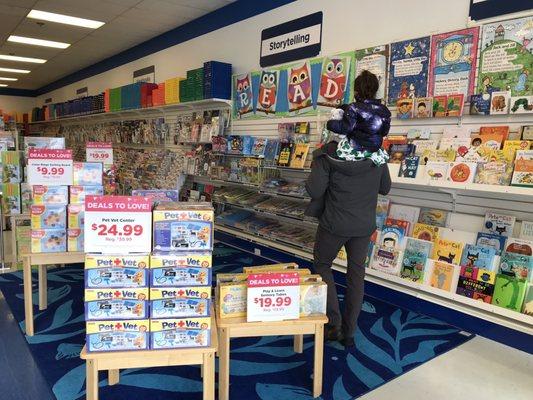 Lots of great books and toys for kids of all ages