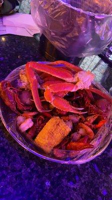 The Reel Catch, crab legs, shrimp, and crawfish