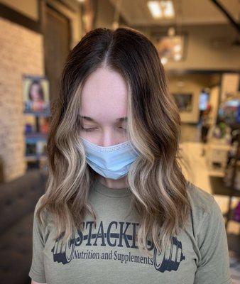 A beautiful lived in color by our Level 2 Stylist Melissa.