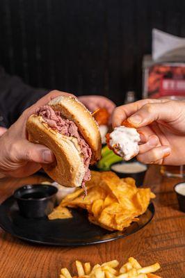 Beef on weck and wings!! A buffalo tradition.