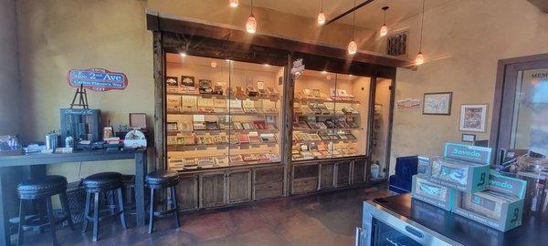 Front area & humidor