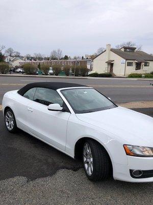 2011 Audi A5 new canvas top in black