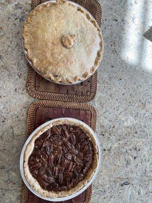 Apple and pecan pie....absolutely delicious