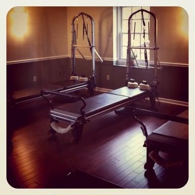 Lates Pilates Studio Group Equipment Room.