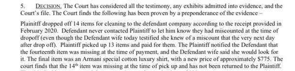 Lost my shirt. Blew me off, then denied it, made up excuses, backtracked about not even counting giving me a dropoff receipt.