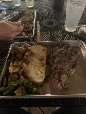 Good steaks and sides. Great service.  Family was very friendly and accommodating.