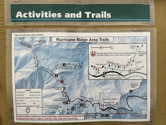 Map of Hurricane Ridge