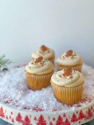 Cookie butter Christmas cupcakes