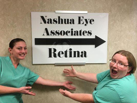 Nashua Eye Retina Services have moved upstairs to a larger and more dedicated retina suite.