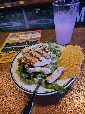 Chicken Caesar salad.