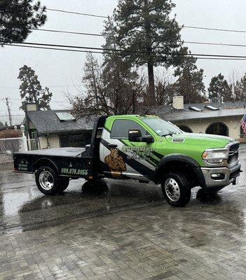 Newest truck to our fleet! If you need equipment moved call for a free quote.