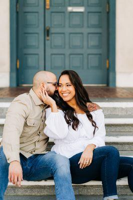 Brew Visuals - Wedding Photo & Video | Downtown Riverside Mission Inn Engagement Photography