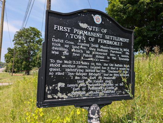 Site Of First Permanent Settlement Historical Marker