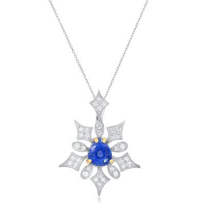 Baroque Collection Sapphire pendent .