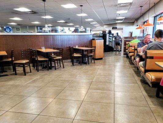 Seating Area at A&W Mt. Morris