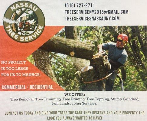 Tree Service in Nassau and Suffolk County.