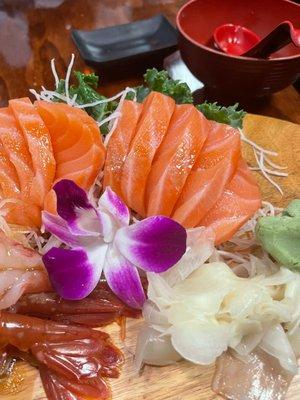 salmon sashimi