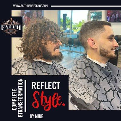 Amazing Transformation  Don't wait! Book your appointment today  #faithbarbershopOrlando #skintaper #beardtrim