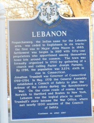 Lebanon Historical Marker