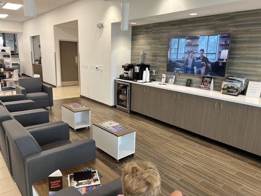 Customer lounge at the service department