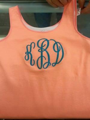 Get your summer on, bring in you summer tanks for embroidery before heading to the beach!!